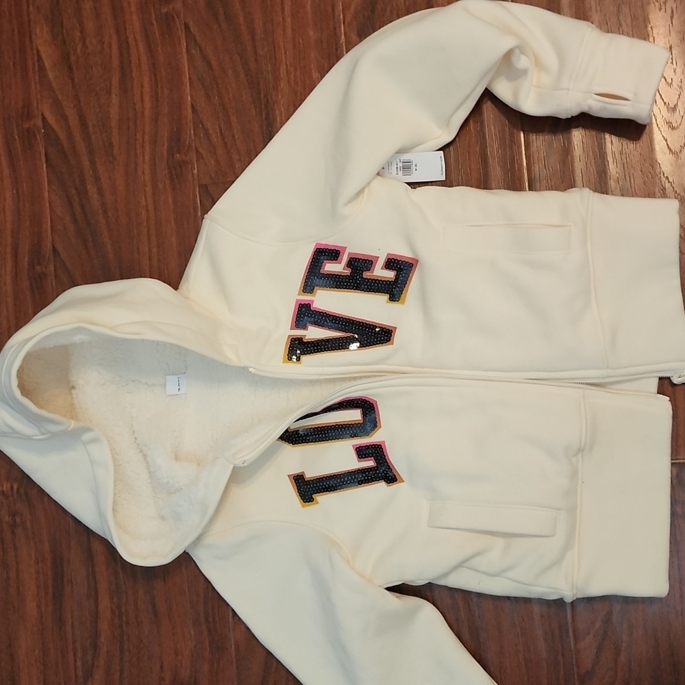 Brand new cozy lined Old Navy LOVE Sweatshirt